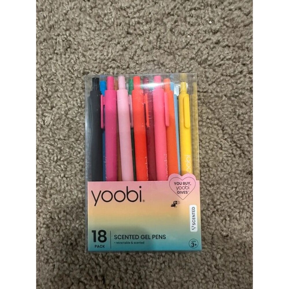 Yoobi bright colored gel pens